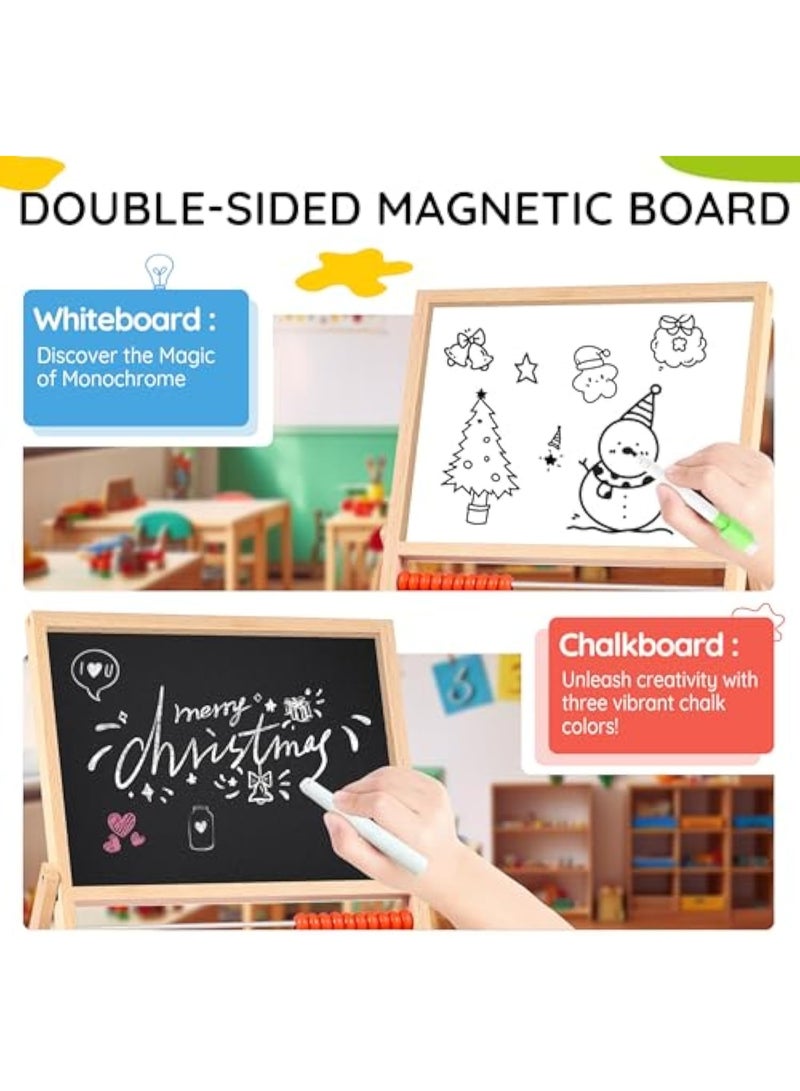 Arabest Magnetic Letters And Numbers, Abacus For Kids Math, Fridge Magnets Easel For Kids, Alphabet Magnets, Magnetic Alphabet Letters, Learning Educational Toys Gifts For 3 4 5 6 7 8+ Year Old Girls Boys - Image 3