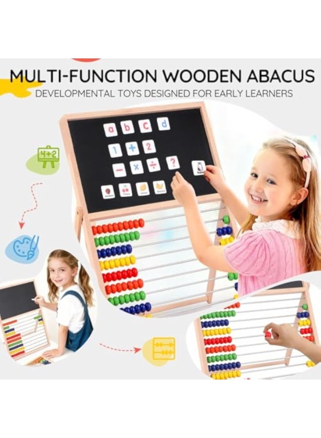 Arabest Magnetic Letters And Numbers, Abacus For Kids Math, Fridge Magnets Easel For Kids, Alphabet Magnets, Magnetic Alphabet Letters, Learning Educational Toys Gifts For 3 4 5 6 7 8+ Year Old Girls Boys - Image 5