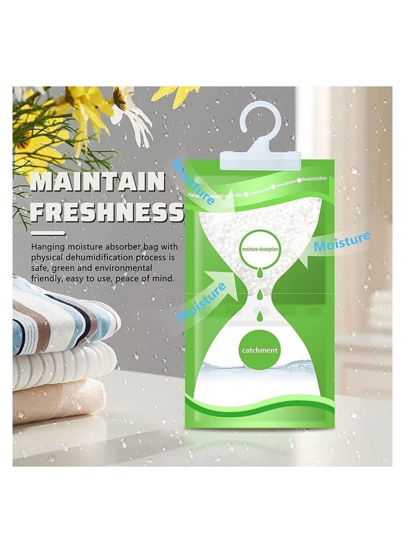 Y&D 10 Pack Moisture Absorber Bag, Hygroscopic Desiccant Hanging Bags, Unscented Humidity Absorbers, Efficient Dehumidifier Bags for Kitchens,Bathrooms,Closet - Image 3