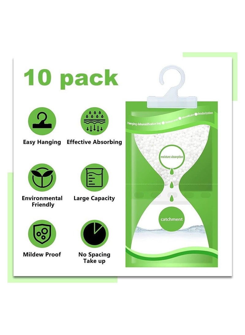 Y&D 10 Pack Moisture Absorber Bag, Hygroscopic Desiccant Hanging Bags, Unscented Humidity Absorbers, Efficient Dehumidifier Bags for Kitchens,Bathrooms,Closet - Image 4