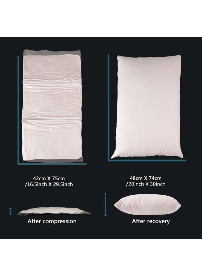 Edow Soft Pillows for Sleeping, Fluffy Down Alternative Hypoallergenic&Dust Mite Resistant Polyester Fiber Pillow, Home&Hotel-Collection, Machine Washable, Neck Pain&Headache Relief - Queen - Image 4