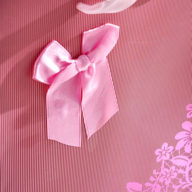 Pan Home Premium Pink Gift Bag with Bow for All Occasions - Image 3