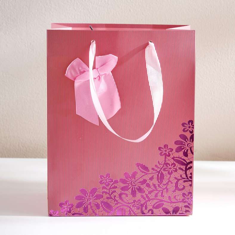 Pan Home Premium Pink Gift Bag with Bow for All Occasions - Image 5