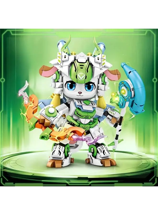Sheep Mech Building Blocks Innovative Zodiac Series Animal Model Toy Birthday Gift - Image 5