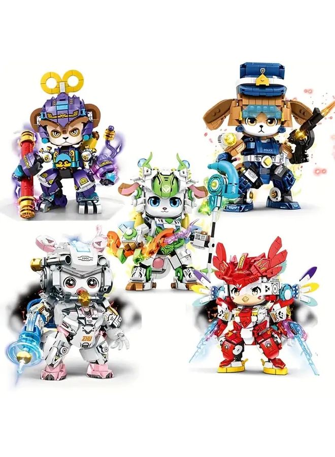 Sheep Mech Building Blocks Innovative Zodiac Series Animal Model Toy Birthday Gift - Image 2