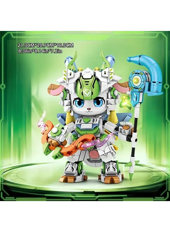 Sheep Mech Building Blocks Innovative Zodiac Series Animal Model Toy Birthday Gift - Image 3