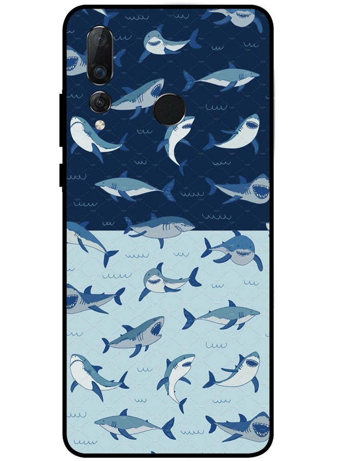 Protective Case Cover For Huawei Nova 4 Premium Series Protective Case Cover For Huawei Nova 4 Sharks