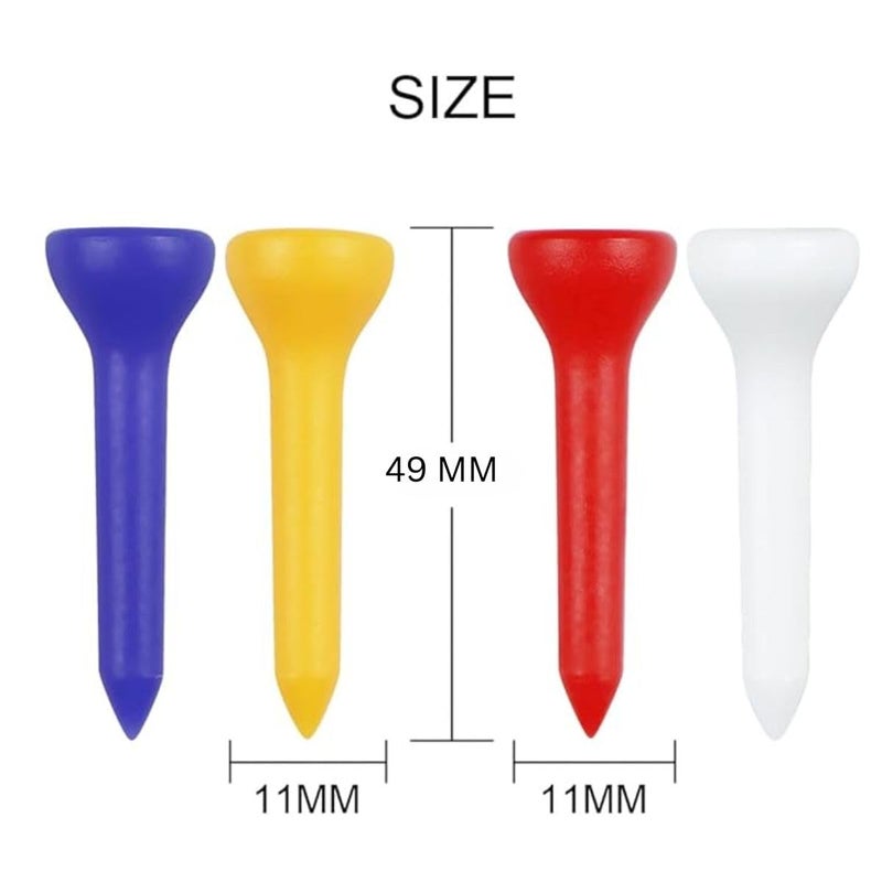 GolfBasic Store 49mm Premium Bowl Shaped Golf Tees (Pack of 24 pcs) - Image 2