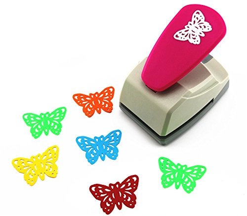 CADY Crafts Punch Paper Punches Creative Life Crafts Engraving Hole Punch 2Inch DIY Paper Punch for Card Scrapbooking Craft Punch Embossing Border School Supplies Butterfly2