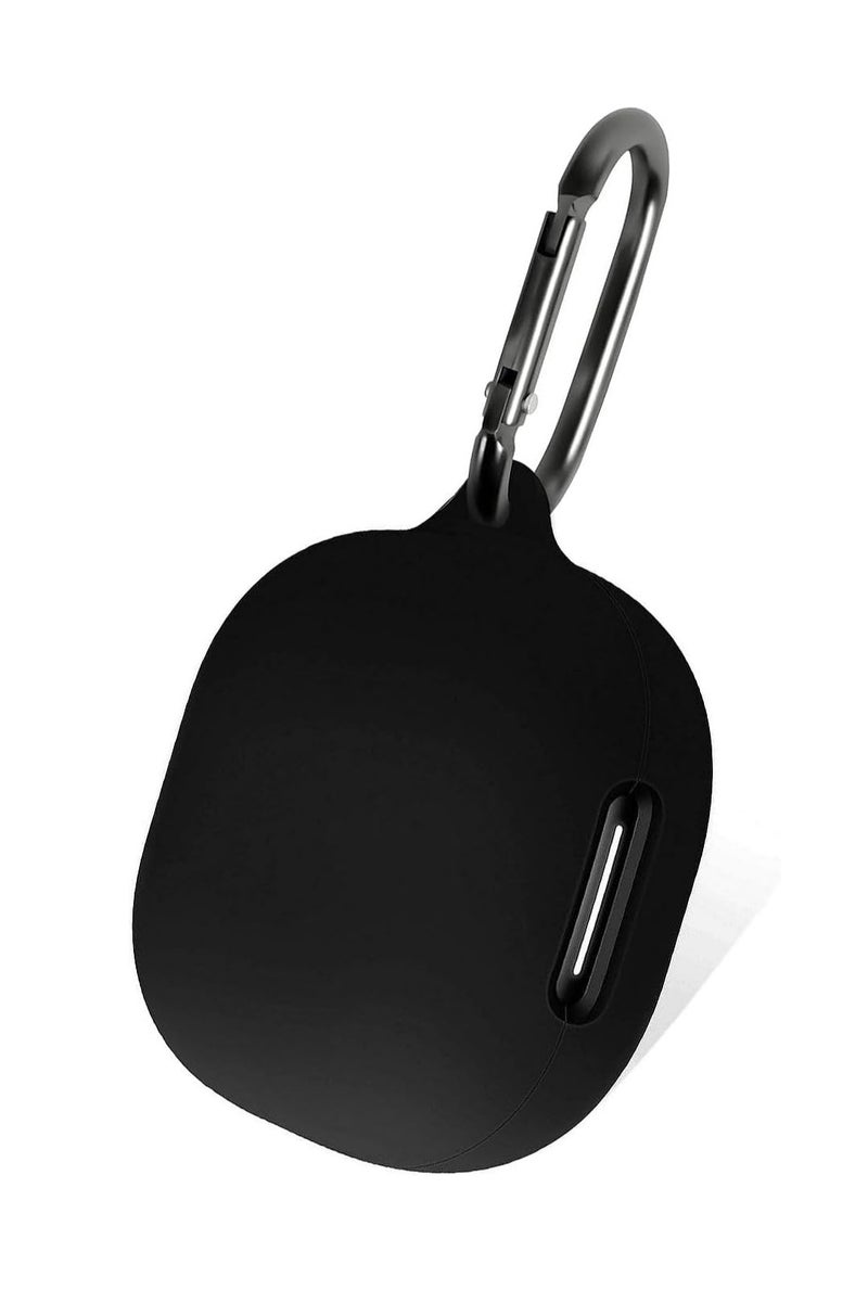 Silicone Case for Anker Soundcore P40i, Protective Cover with Carabiner (Black) - Image 1