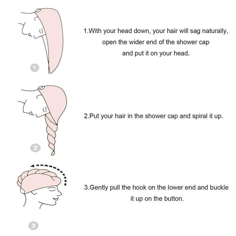 Cute Rabbit Dry Hair CapUltraSoft Hair Dry Hat Towels Microfiber Hair Towel Hair Drying Towel with Button Muti Color 1 Pcs - Image 3