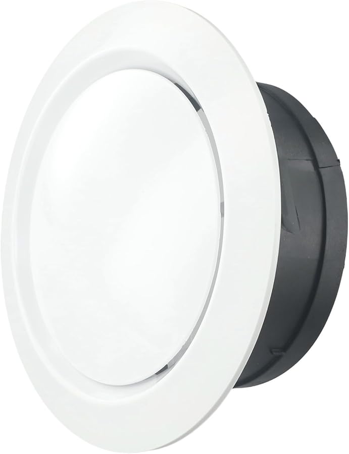 Adjustable ABS Ceiling Air Vent Grille Cover 150MM Noise Reduction for Central Air Conditioning - Image 2