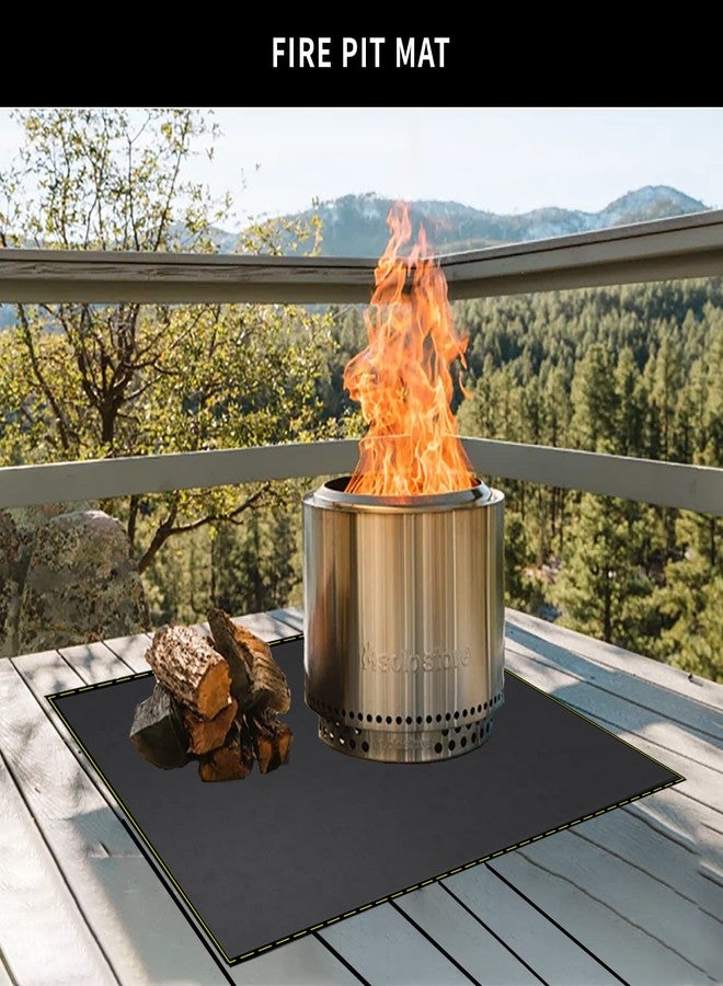 VCHOMY Under Grill Mat for Outdoor Grill Deck Patio Protector,48''x30'' Large Silicone Fireproof Waterproof Oil-proof Fire Pit Mat BBQ Floor Matt Pad - Image 5