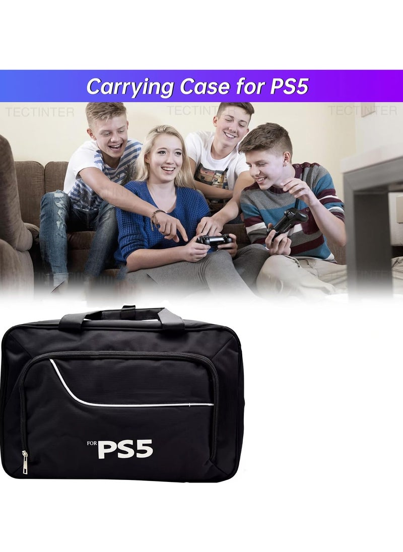 TYCOM Travel Storage Cross Bag For PS5 Luxury Waterproof Shoulder Bag For Playstation 5 Console Accessories Storage Organizer Black  - Image 5