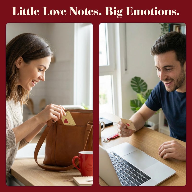 STOFINITY 60 Mini Love Notes With Envelopes - Personalized Valentines Day Gifts For Him, Her, Girlfriend - DIY Valentines Gift For Husband, Wife, Men, Women - Boyfriend Gifts for Birthday, Anniversary - Image 5