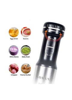 sokany 4 In 1 Stainless Hand Blender/2 Speed/800W(SK-768-4)  - Image 3