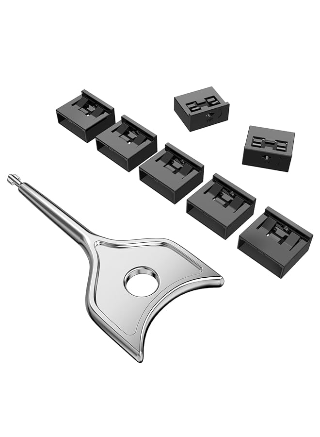 Excefore Usb Port Blocker Set With Key Usb A Dust Cap Female Port Protector Locking Usb Port And Dust Blocker For Computers Tvs Routers Black 10Pcs - Image 1