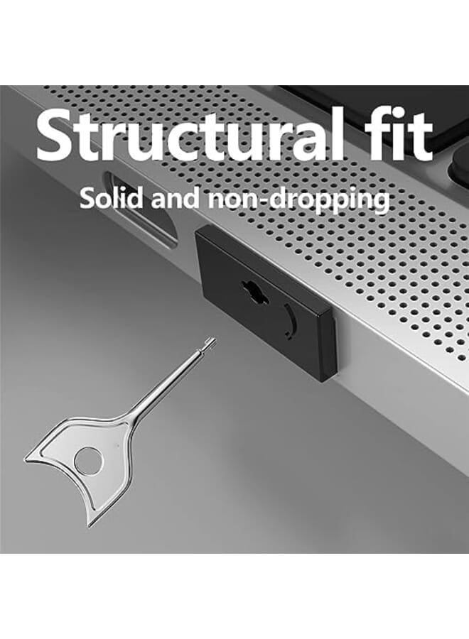 Excefore Usb Port Blocker Set With Key Usb A Dust Cap Female Port Protector Locking Usb Port And Dust Blocker For Computers Tvs Routers Black 10Pcs - Image 2