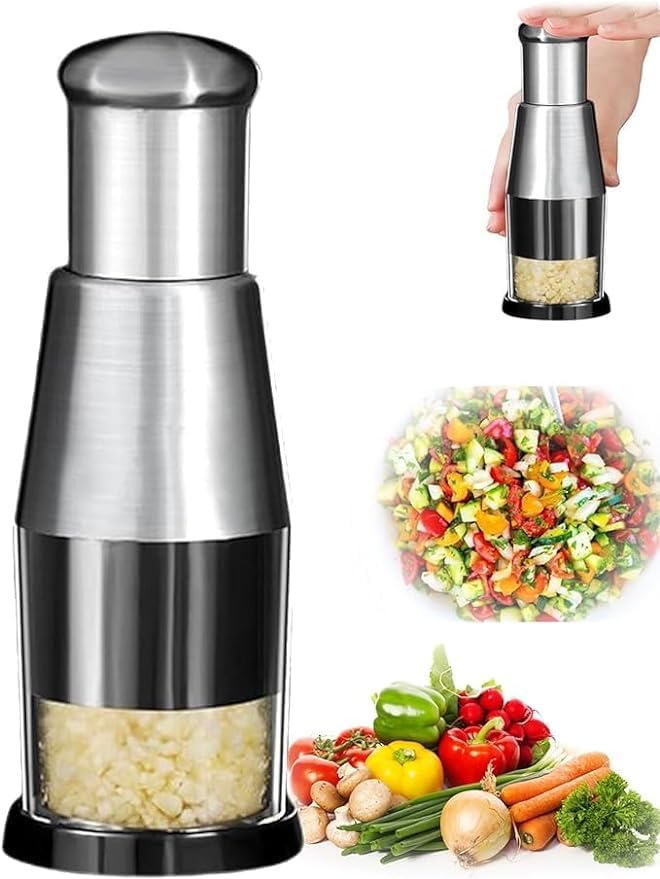 Suicune MultiFunction Manual Onion Chopper Garlic Crusher Pressing Food Cutter Vegetable Slicer Peeler Mincer Kitchen Tools Durable - Image 1