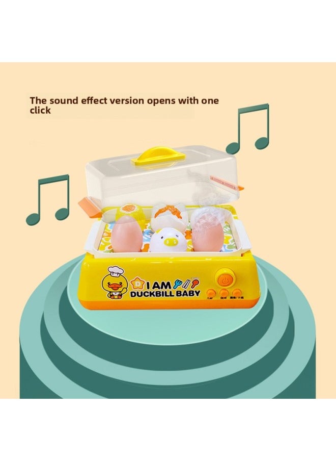 Zhen Chao Platypus Baby Play House Toy Yellow Duck Simulation Electric Washing Machine Deposit And Withdrawal ATM Machine Savings Cabinet-Color:515 Platypus Porous Bubble Camera  - Image 3