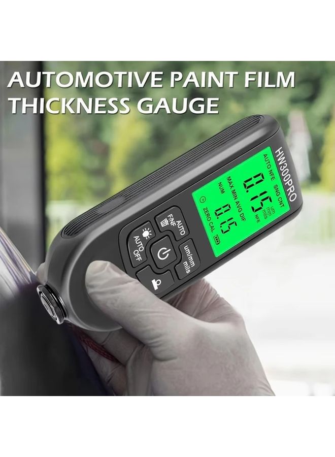 Black Automotive Paint Film Thickness Gauge 0 2000UM Digital Coating Tester 0 01 Precision Car Paint Measurement Tool - Image 5