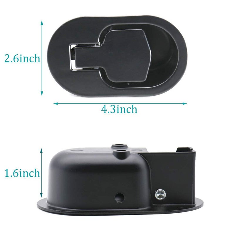 ttmagic Universal Metal Sofa Chair Recliner Release Pull Handle Replacement Part, Fits Ashley Lazy Boy and Most Recliner Sofa Brand, Recliner Handle Size 4.3" x 2.6" - Image 2