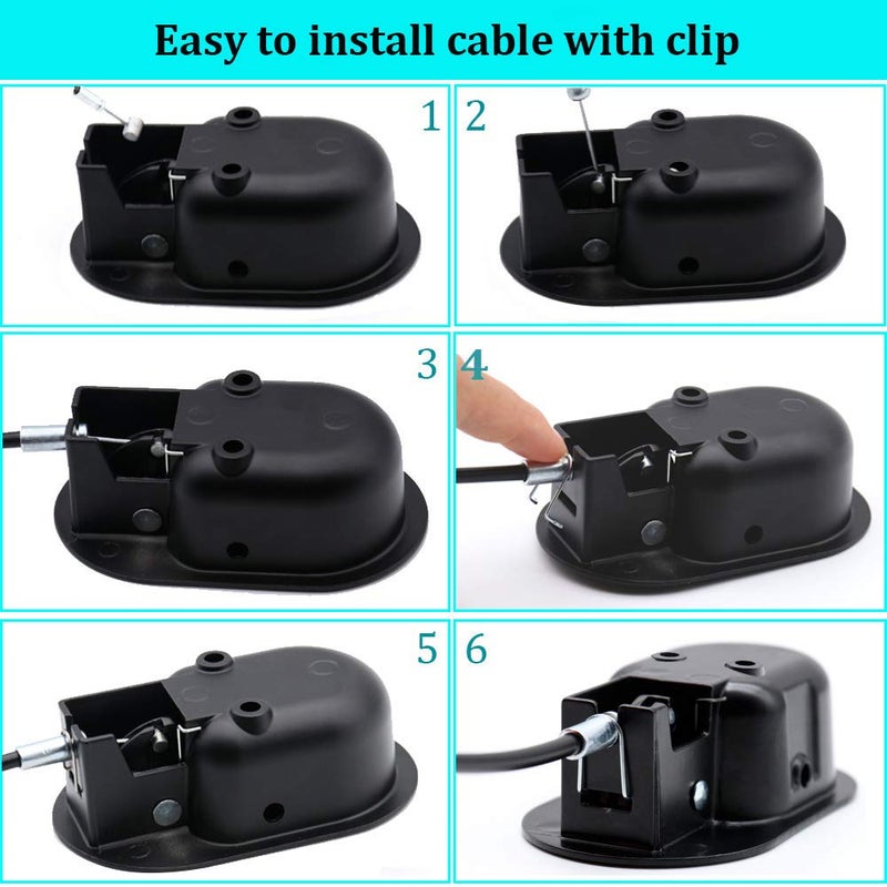 ttmagic Universal Metal Sofa Chair Recliner Release Pull Handle Replacement Part, Fits Ashley Lazy Boy and Most Recliner Sofa Brand, Recliner Handle Size 4.3" x 2.6" - Image 5