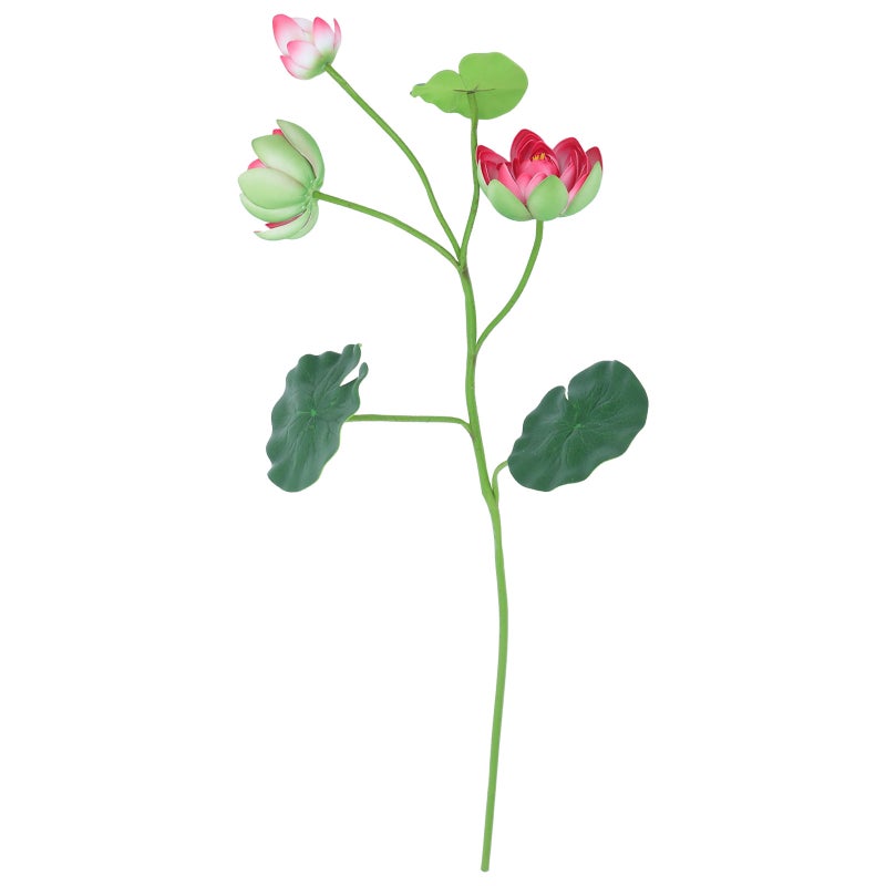 🌱 باقة زهرة صناعية بتصميم ورقي وساق حمراء للزينة الداخلية والخارجية قطعة واحدة - Image 1