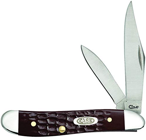 Case WR XX Pocket Knife Brown Synthetic Jigged Peanut Item #046 - (6220 SS) - Length Closed: 2 7/8 Inches - Image 1