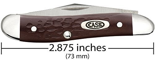 Case WR XX Pocket Knife Brown Synthetic Jigged Peanut Item #046 - (6220 SS) - Length Closed: 2 7/8 Inches - Image 3
