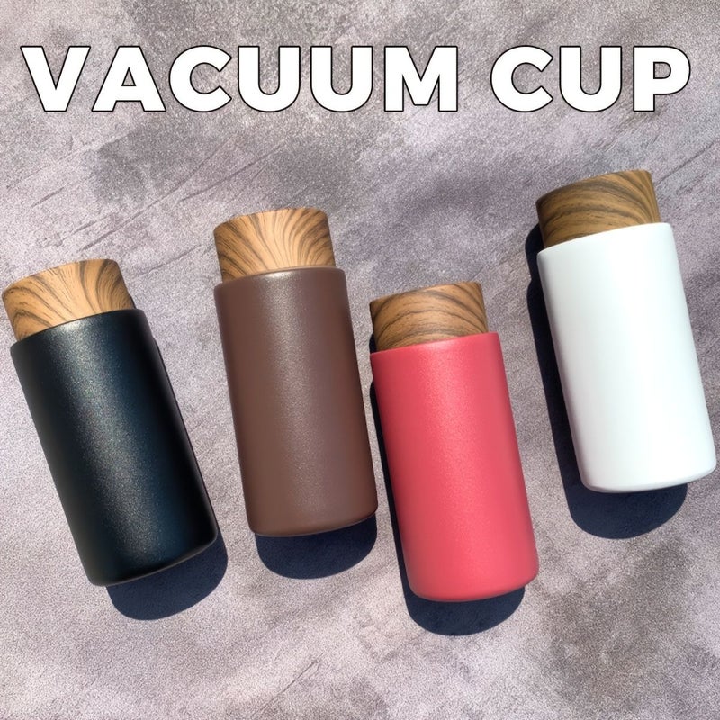 1pc White Stainless Steel Portable Travel Mug 8.79oz Car Thermos Cup For Camping Fitness Outdoor Activities - Image 5