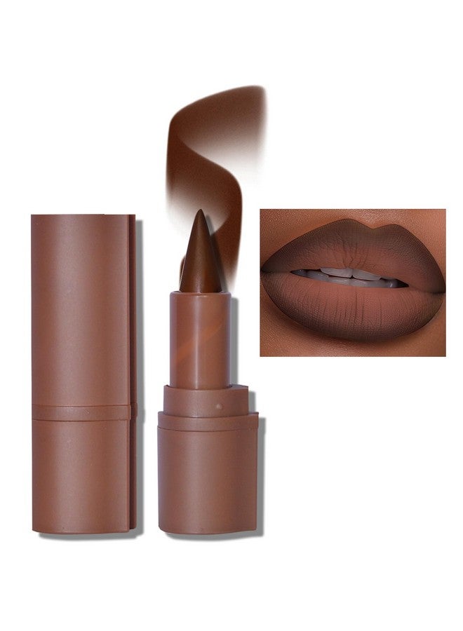 إريندي مجموعة أحمر شفاه متدرج 2 في 1 من إريندي، قلم تحديد شفاه بني غامق أحمر غير لامع، قلم تحديد شفاه كريمي، أحمر شفاه يدوم طويلاً، 06# حبة قهوة - Image 1