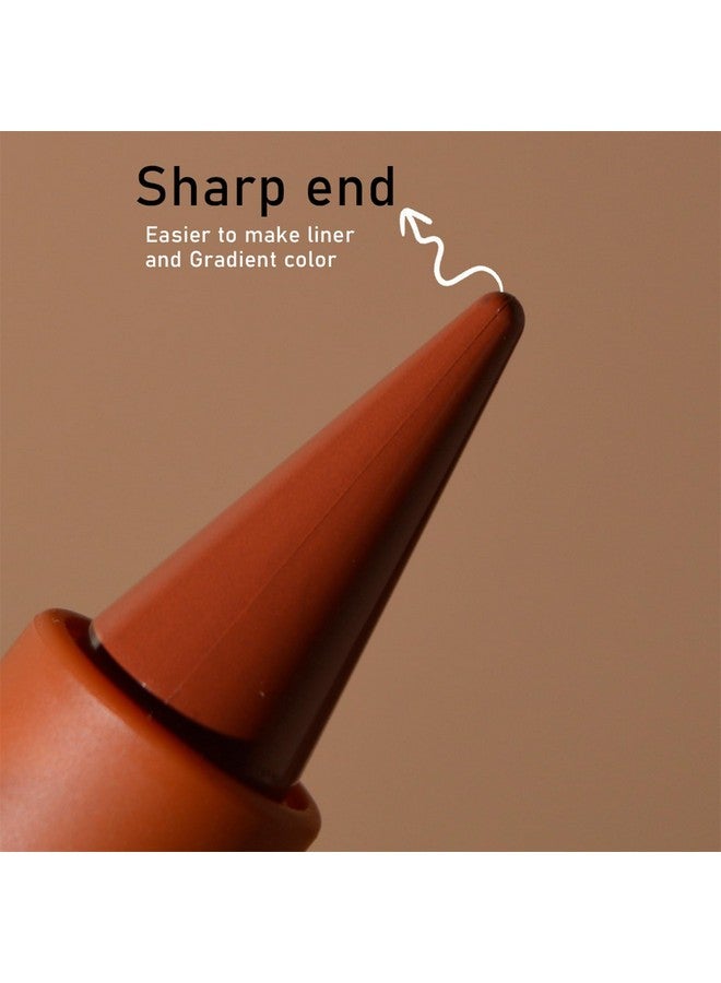 إريندي مجموعة أحمر شفاه متدرج 2 في 1 من إريندي، قلم تحديد شفاه بني غامق أحمر غير لامع، قلم تحديد شفاه كريمي، أحمر شفاه يدوم طويلاً، 06# حبة قهوة - Image 4