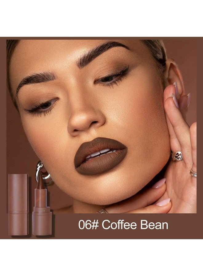 إريندي مجموعة أحمر شفاه متدرج 2 في 1 من إريندي، قلم تحديد شفاه بني غامق أحمر غير لامع، قلم تحديد شفاه كريمي، أحمر شفاه يدوم طويلاً، 06# حبة قهوة - Image 2