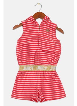 Kids Girl Textured Sleeveless Hooded Rompers, Red Combo - pzsku/Z58B054AAB78D415D3B78Z/45/_/1724351038/56be3de3-4f0b-44de-b18c-af142db52c68