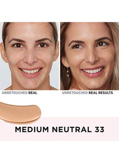IT COSMETICS فاونديشن أفضل لبشرتك + العناية بالبشرة، متوسط محايد 33 - تغطية مرطبة - يقلل المسام والعيوب، لمسة إشراقة طبيعية - مع حمض الهيالورونيك - 1.0 أونصة سائلة  - Image 1