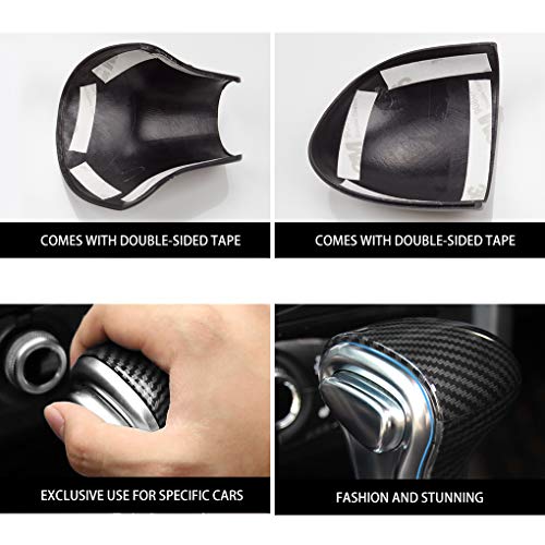 JINZHAO JIECHEN Sport Style Carbon Fiber Print Auto Gear Shift Knob Cover Trim Replacement for Au-di A4 A5 A6 S6 A7 S7 Q5 Q7 Accessories - Image 3