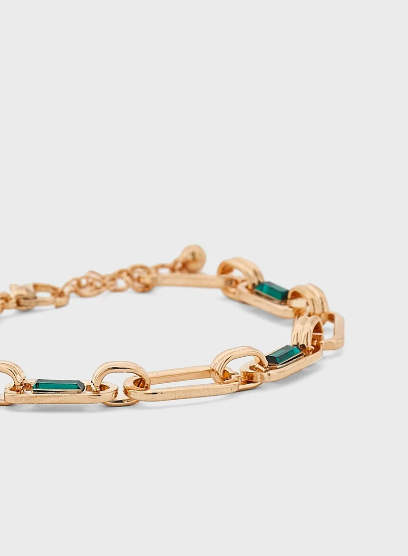 ELLA Crystal Chain Bracelet