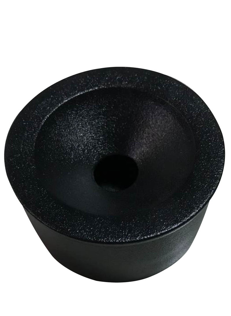 H&M Ashtray For Smoking, Ceramic Black Ashtray, Easy to use, Table Top Decor For Home, Garden, Hotel  - Image 2