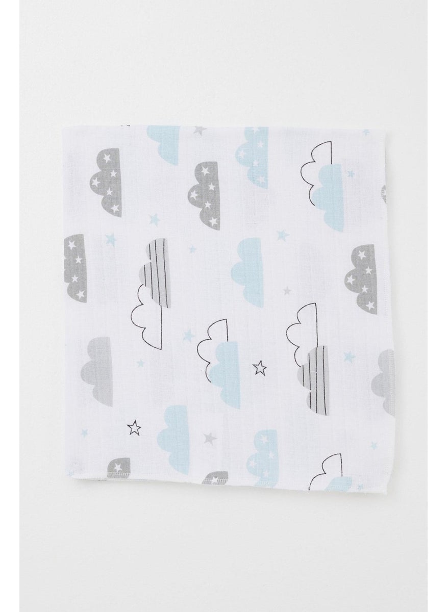 Newborn Baby Muslin Blanket Sky Themed Cloud Pattern Standard, White - pzsku/Z58B09A71ADA2341F84CBZ/45/_/1734344236/ea3bd33e-ac33-4808-bb6b-1b973cfcf31b