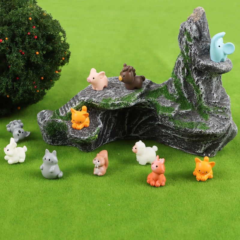 LOKIPA 30PCS Mini Resin Animals Figures, Tiny Resin Animal Miniature Garden Decor Micro Landscape Fairy Dollhouse Ornament for Fairy Garden, Dollhouse, Plant Pots, Bonsai Craft Decor - Image 5
