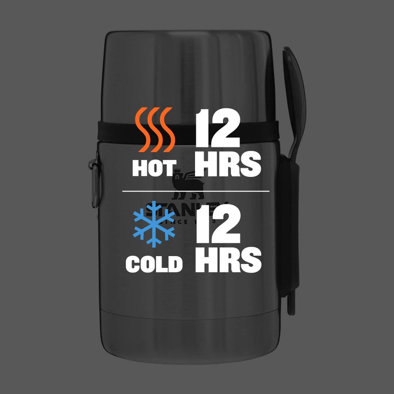 Stanley Classic Legendary Vacuum Insulated Food Jar 18 oz – Stainless Steel, Naturally BPA-free Container – Keeps Food/Liquid Hot or Cold for 12 Hours – Leak Resistant, Easy Clean - Image 3