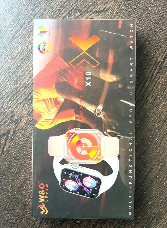 W&O Smart Watch X10 With Silicone Strap and Wireless Charging - Image 4