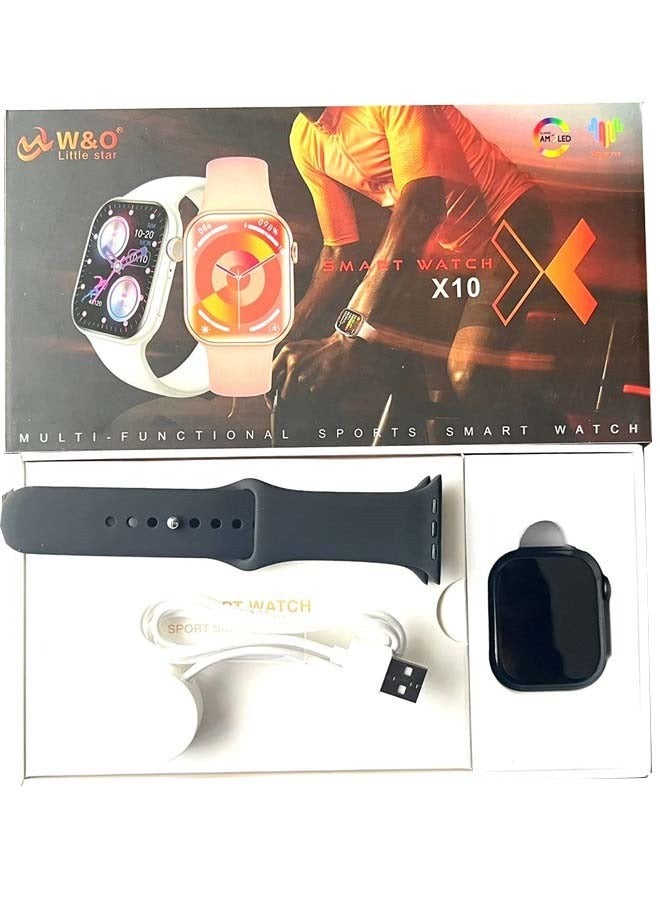 W&O Smart Watch X10 With Silicone Strap and Wireless Charging - Image 1