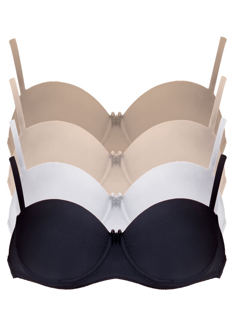 Dadoush - Plain women's bra with thin, padded straps that provide optimal support and comfort - Image 1