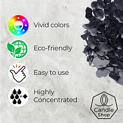 Candle Shop Black Candle Dye 2oz for Soy Candle Making – Highly Concentrated Candle Wax Dyes – Candle Shop Premium Color Dye Chips for Soy Wax, Beeswax, Paraffin - Image 2