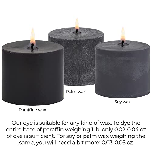 Candle Shop Black Candle Dye 2oz for Soy Candle Making – Highly Concentrated Candle Wax Dyes – Candle Shop Premium Color Dye Chips for Soy Wax, Beeswax, Paraffin - Image 5