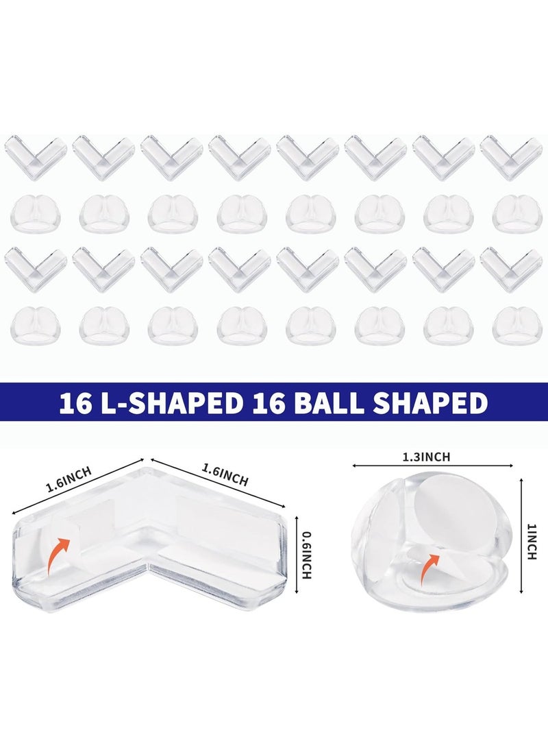 32 Pack Corner Protector Baby, Table Corner Protectors for Baby Corner Protector Guards Clear Corner Protectors for Furniture Corner Protectors - Image 3