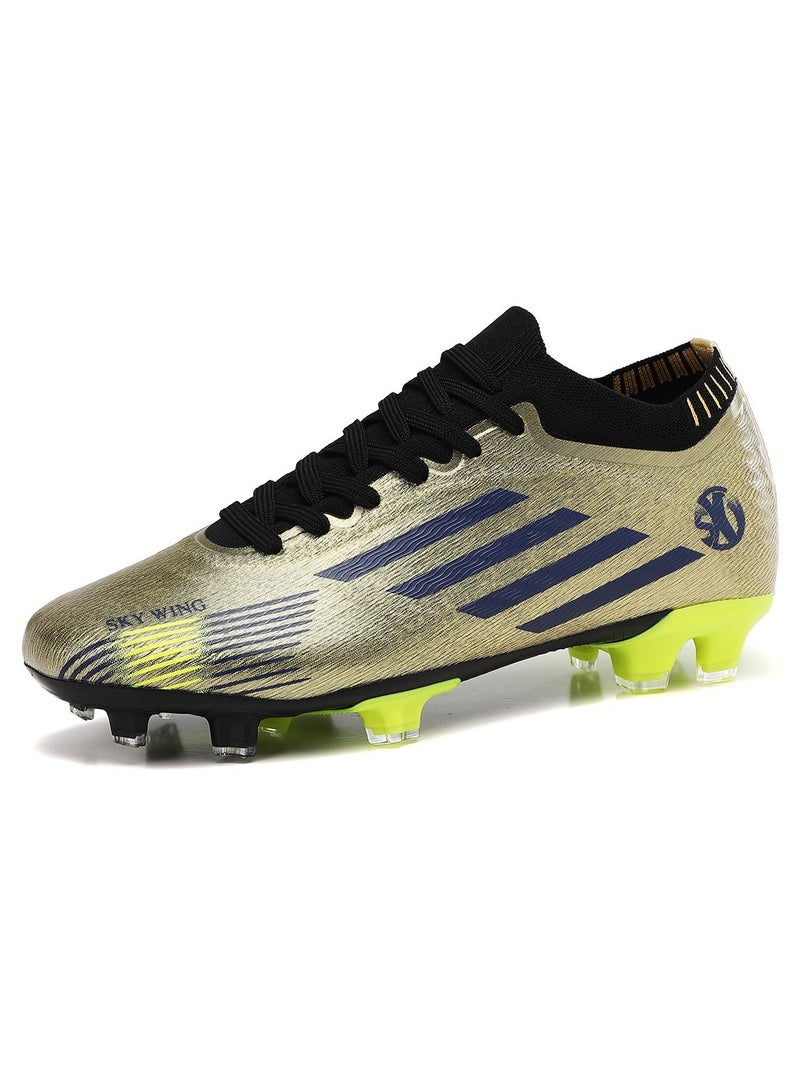 جناح السماء أحذية كرة القدم للرجال والنساء أحذية كرة قدم احترافية منخفضة الرقبة قابلة للتنفس للتدريب للجنسين أحذية رياضية داخلية وخارجية - Image 3