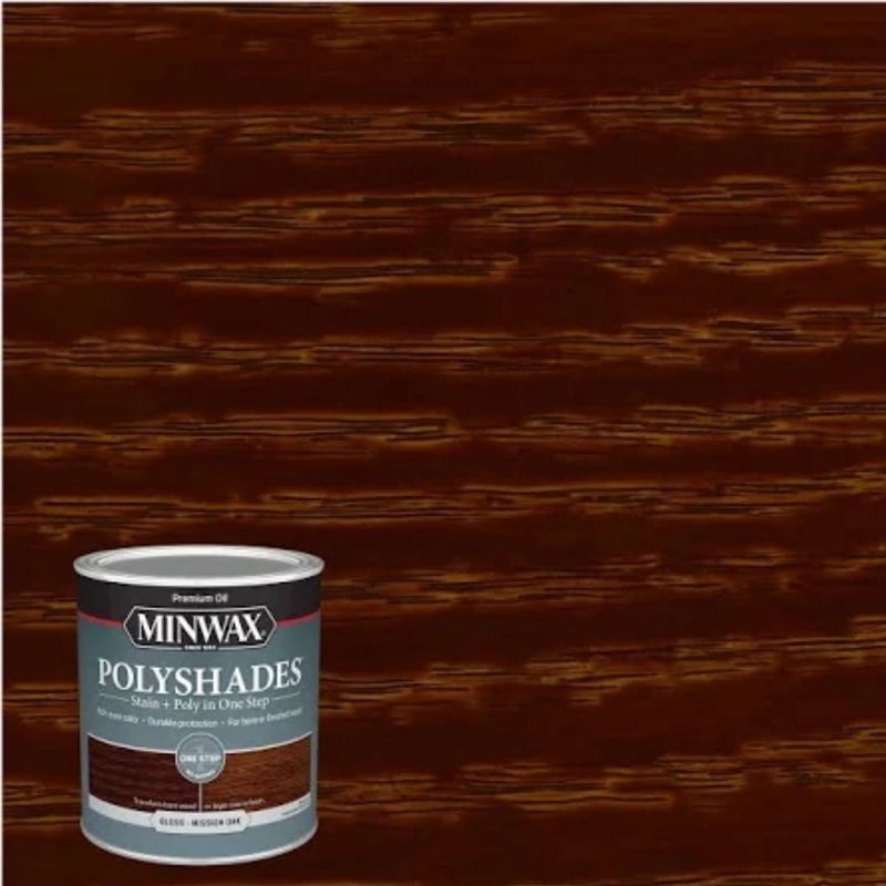 Minwax PolyShades Stain + Poly in One Step, Gloss Mission Oak - Image 2
